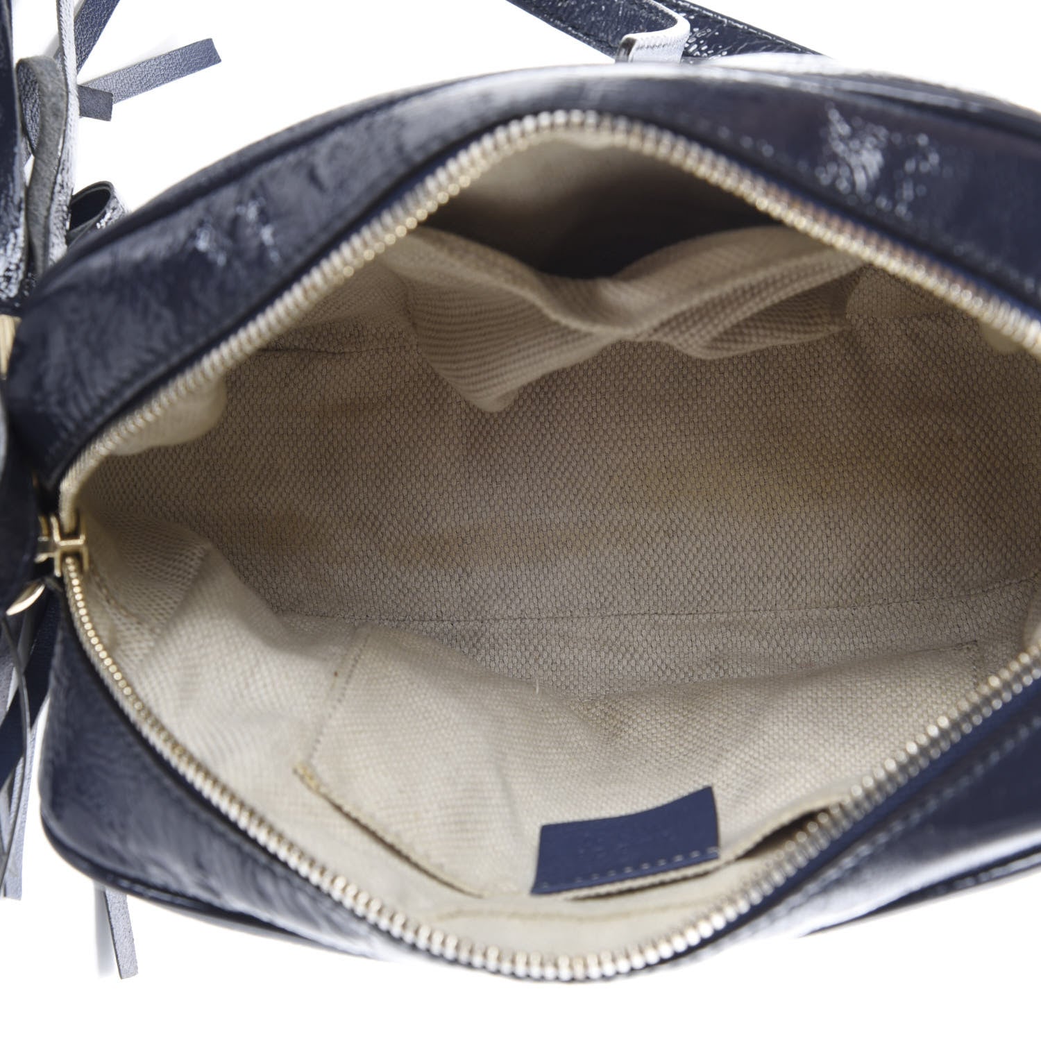 Gucci Vernice Naplack Small Soho Disco Bag Uniform Blue 5 of 10