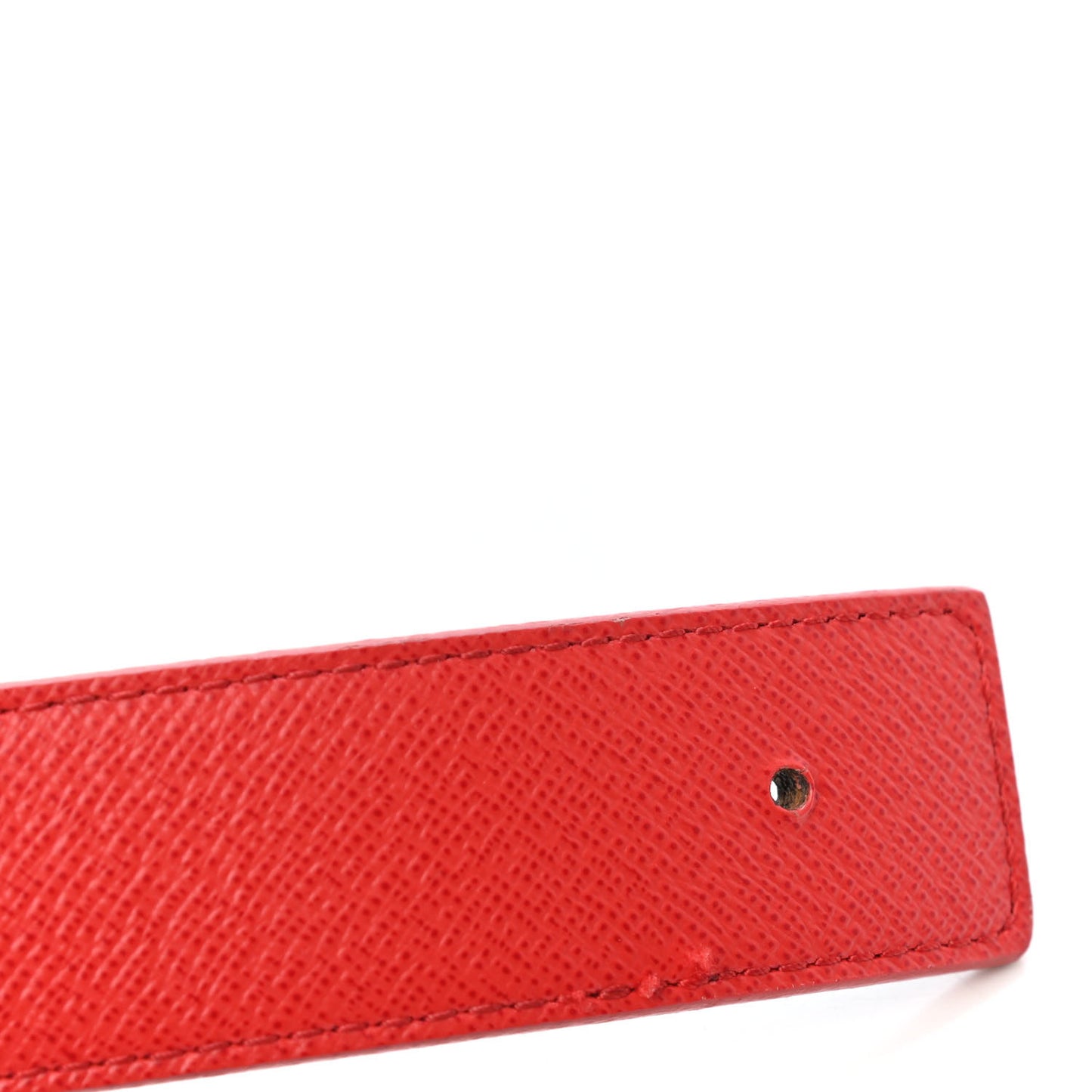 Calfskin Monogram 30mm LV Initiales Reversible Belt 85 34 Red