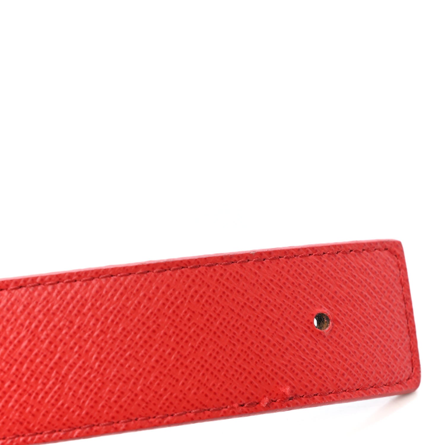 Louis Vuitton Calfskin Monogram 30mm LV Initiales Reversible Belt 85 34 Red 3 of 5