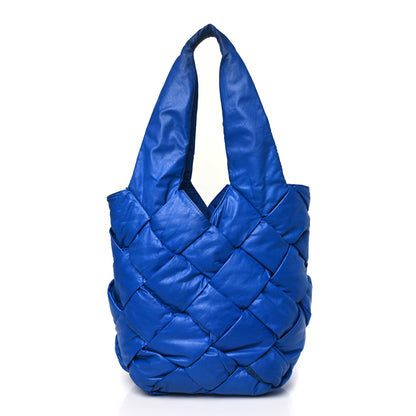 Bottega Veneta Lambskin Intrecciato Padded Small Cassette Tote Cobalt 3 of 12