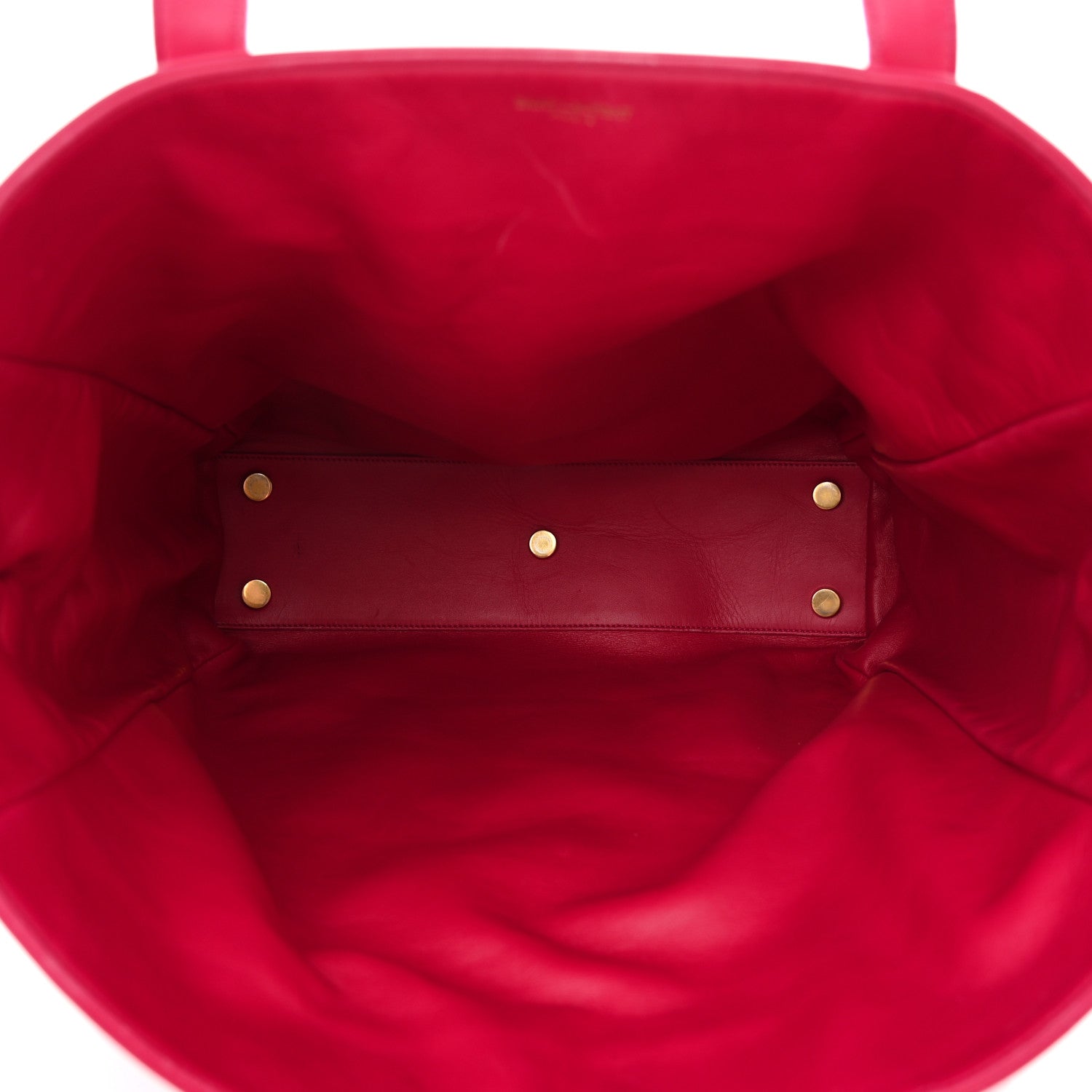 Saint Laurent Calfskin Suede Reversible East West Shopping Tote Pink 8 of 23