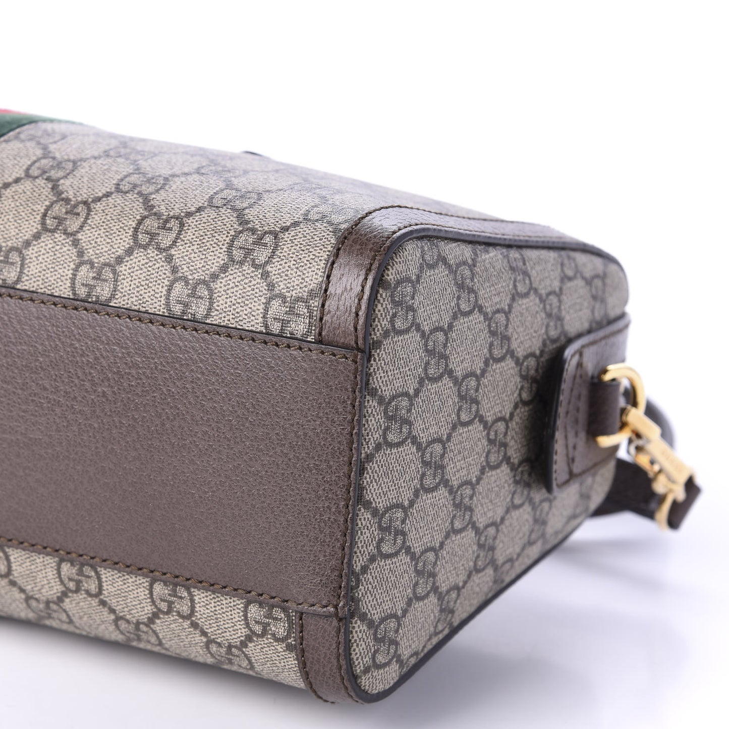 GG Supreme Monogram Web Medium Ophidia Boston Brown