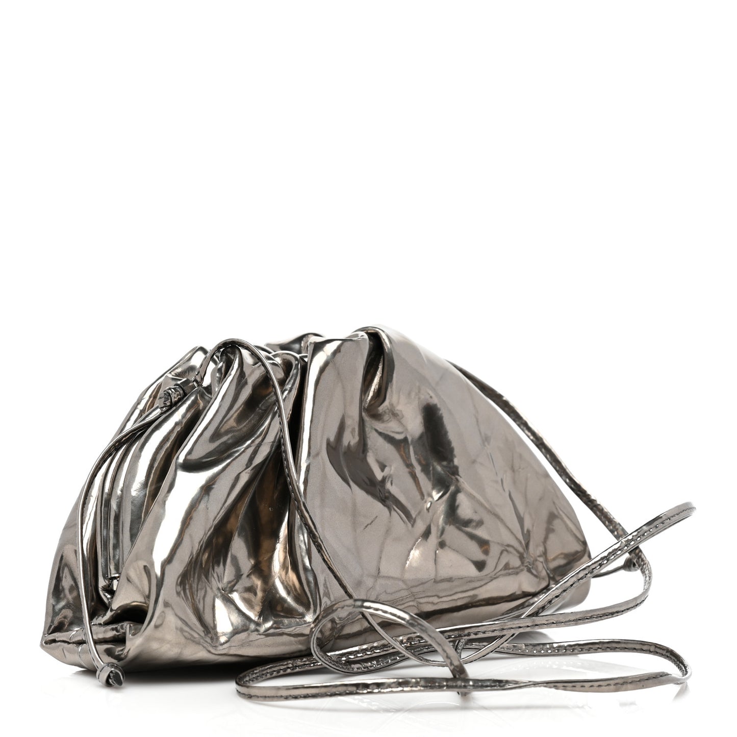 Metallic Crushed Calfskin The Mini Pouch Anchor