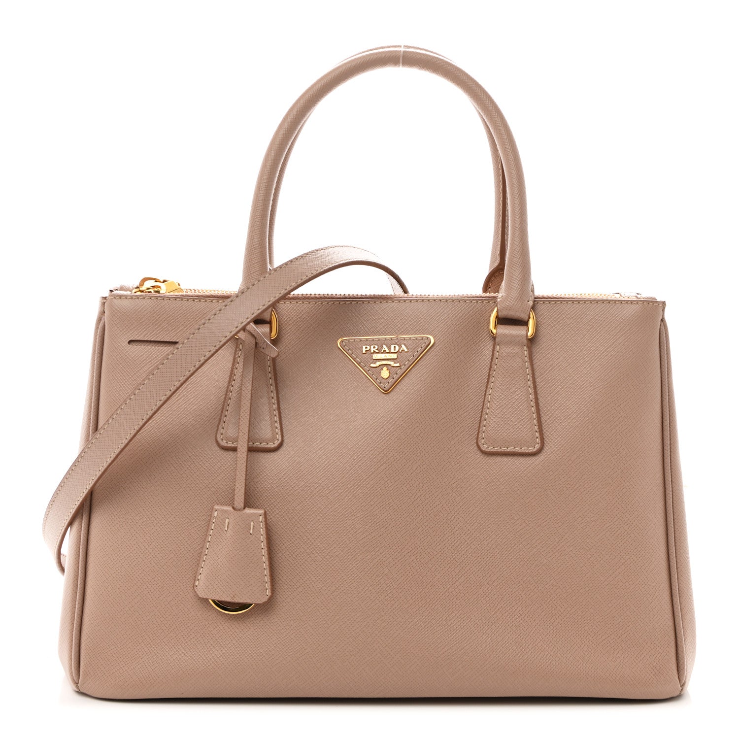 Prada Saffiano Small Galleria Double Zip Tote Cammeo 1 of 12