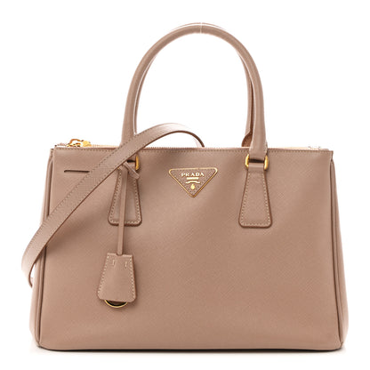 Prada Saffiano Small Galleria Double Zip Tote Cammeo 1 of 12