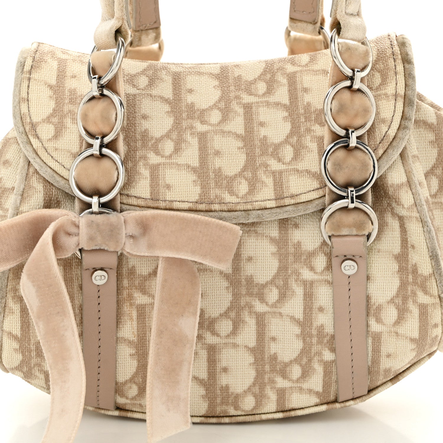 Christian Dior Monogram Mini Romantique Trotter Bag Rose 8 of 13