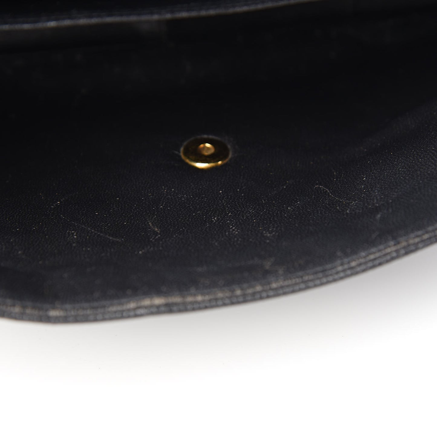 Caviar Vertical Quilted Jumbo Single Flap Black