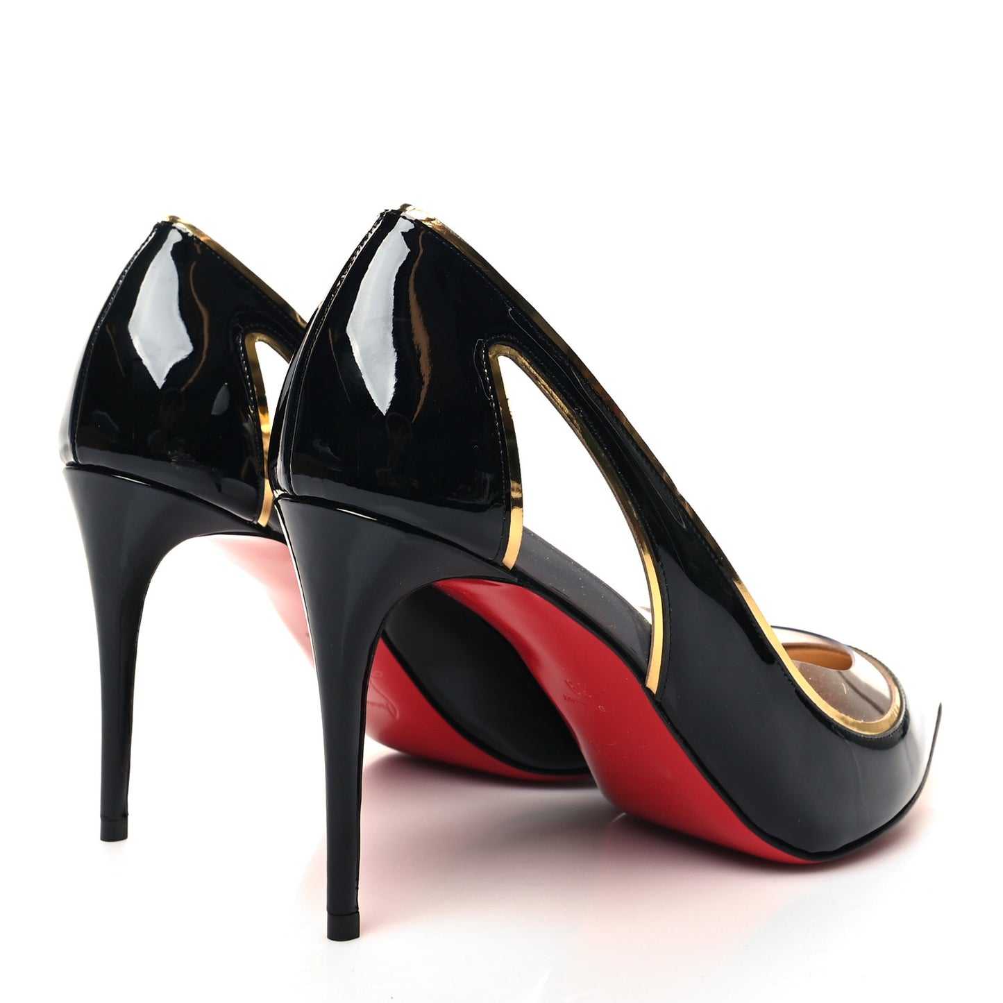 Patent PVC Specchio Cosmo 554 80 Pumps 39 Black