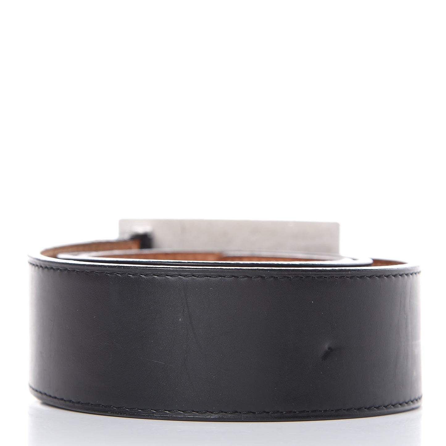 Calfskin Jeans Belt 90 36 Black