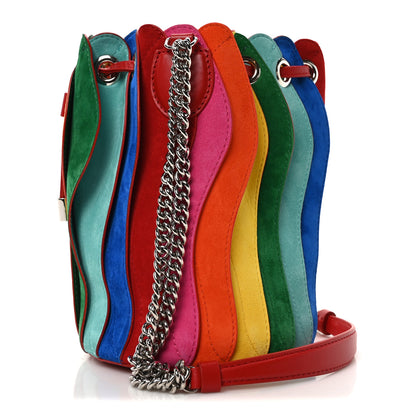 Christian Louboutin Suede Marie Jane Bucket Multicolor 3 of 9