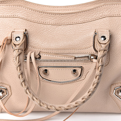 Balenciaga Chevre Silver Metallic Edge Hardware S City Tapioca 18 of 19