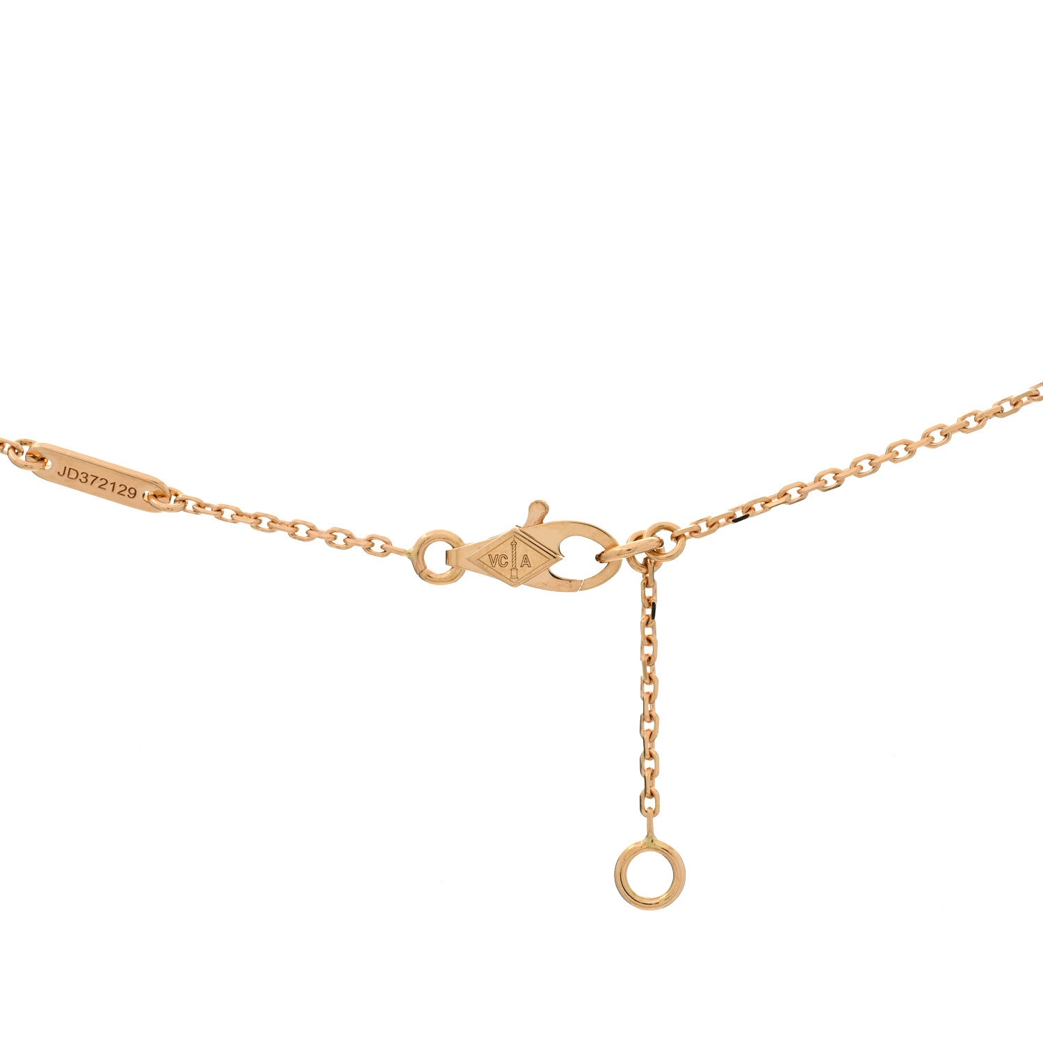 Van Cleef & Arpels 18K Rose Gold Ruby Mini Frivole Pendant Necklace 4 of 6