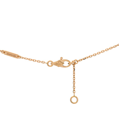 Van Cleef & Arpels 18K Rose Gold Ruby Mini Frivole Pendant Necklace 4 of 6