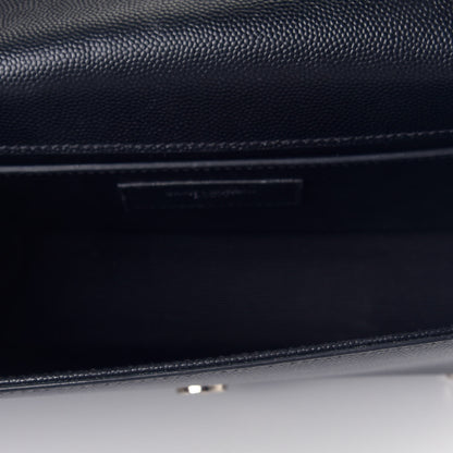 Saint Laurent Grain De Poudre Small Monogram Kate Satchel Black 5 of 8