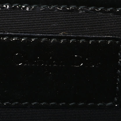 Christian Dior Patent Cannage Lady Dior Rendezvous Wallet On Chain Black 6 of 10