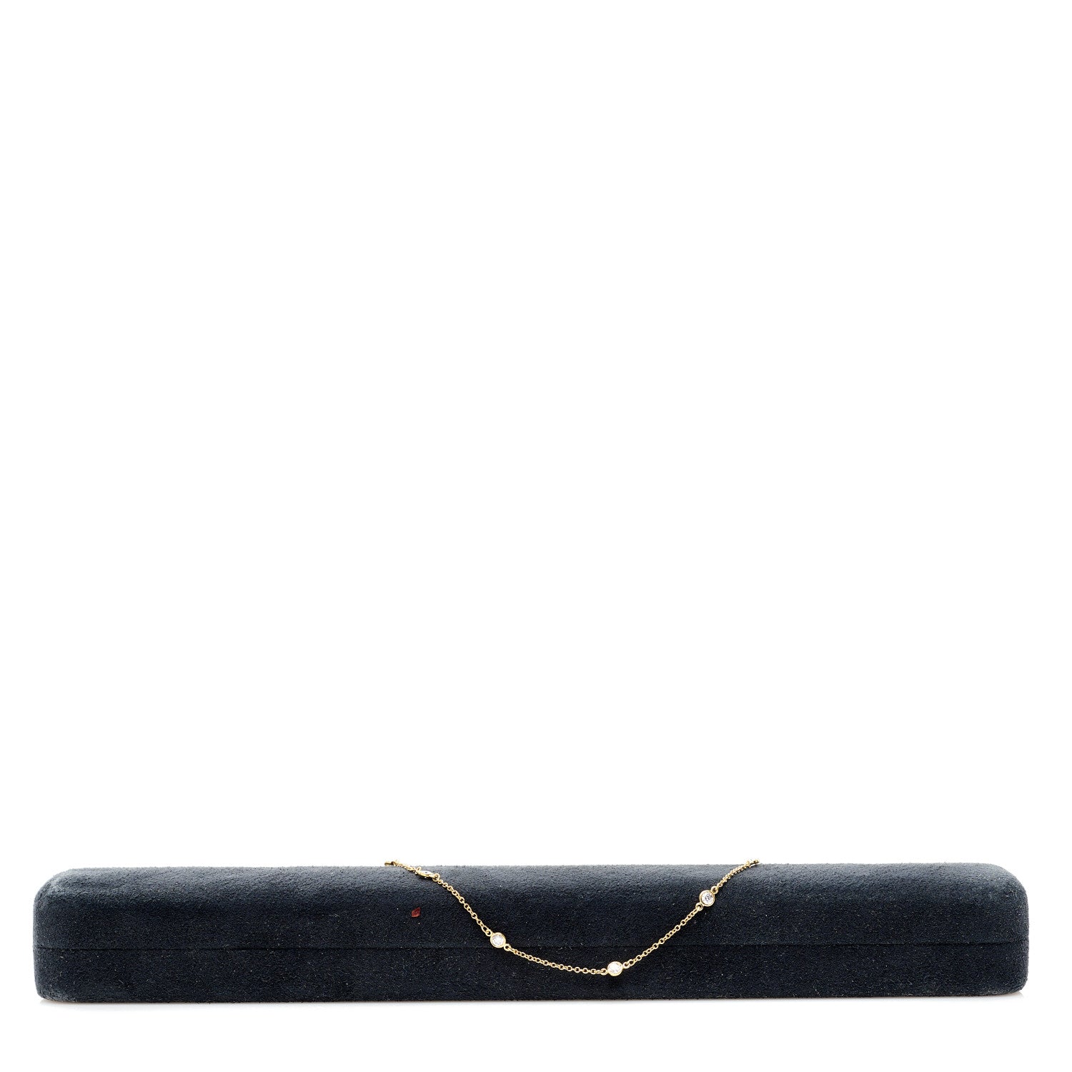 Tiffany 18K Yellow Gold Diamond .30ctw Elsa Peretti Diamonds by the Yard Station Bracelet 5 of 5