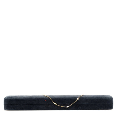 Tiffany 18K Yellow Gold Diamond .30ctw Elsa Peretti Diamonds by the Yard Station Bracelet 5 of 5