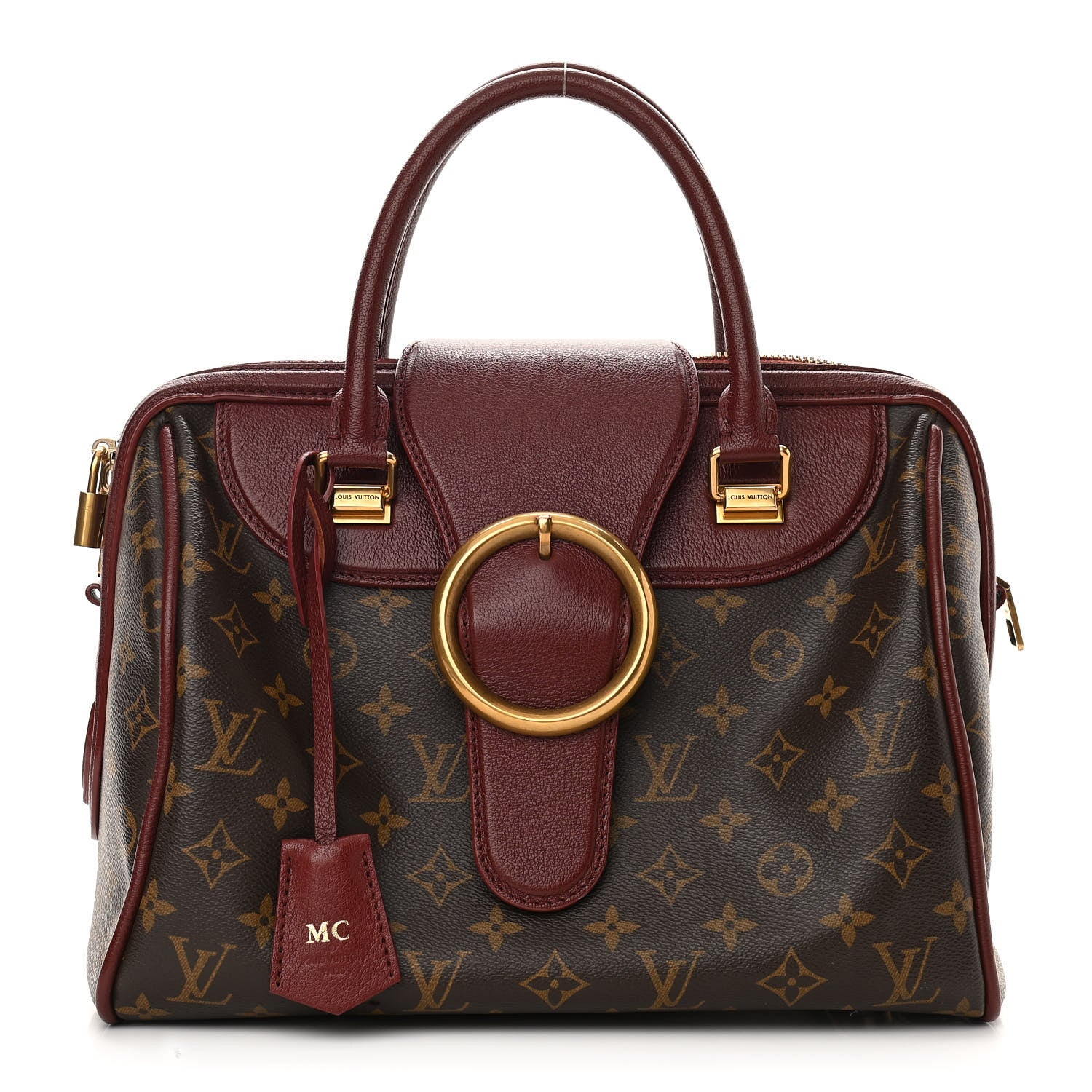 Louis Vuitton Monogram Golden Arrow Speedy Burgundy 1 of 12