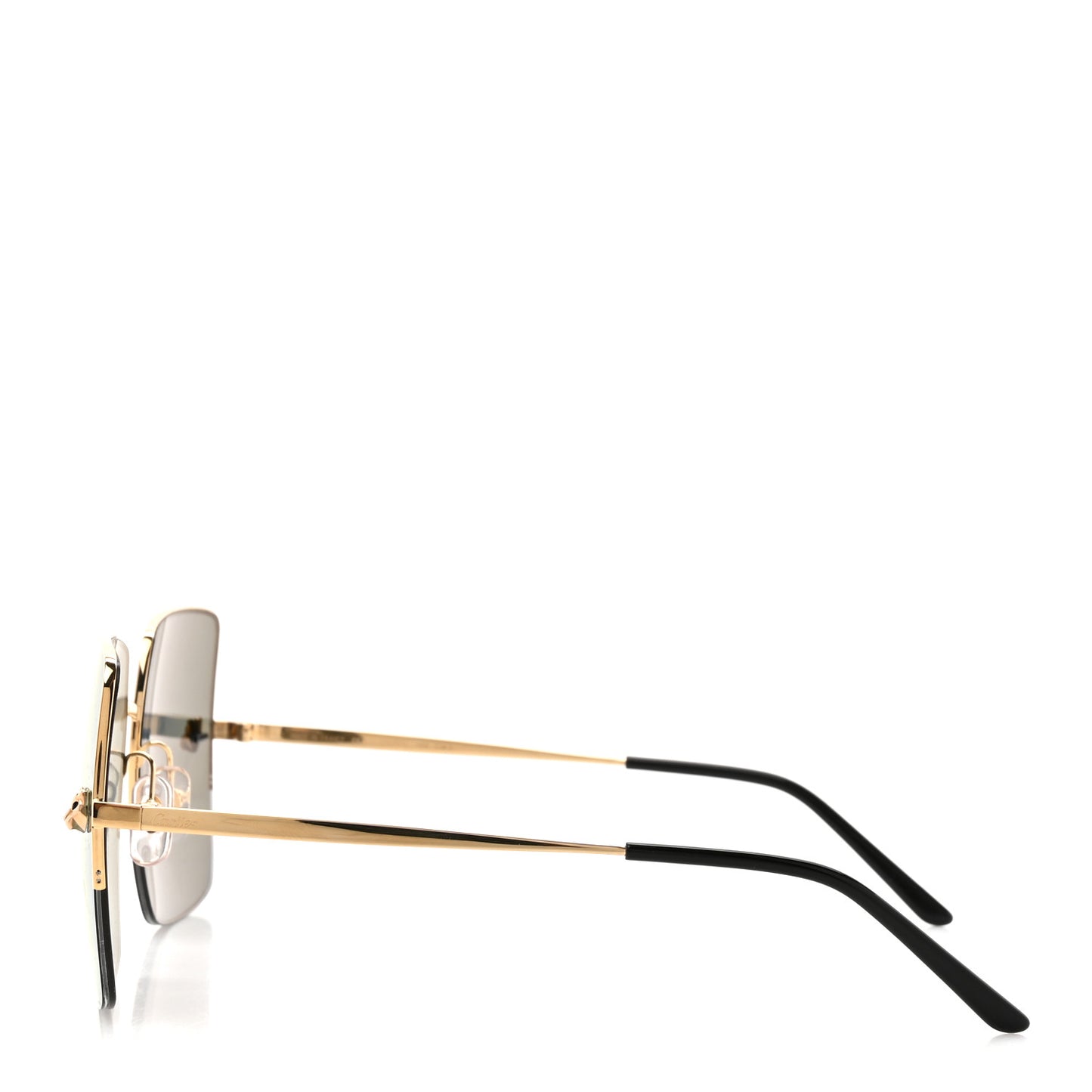 Panthere De Cartier Sunglasses CT0121S Gold