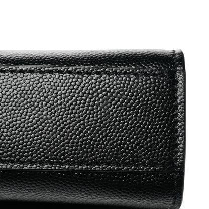 Saint Laurent Grain De Poudre Medium Classic Monogram Kate Tassel Satchel Black 11 of 12