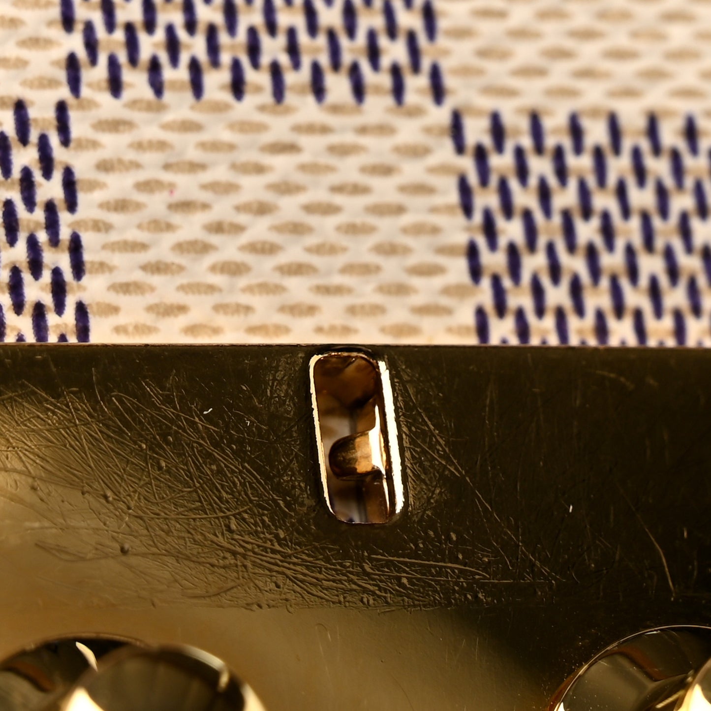 Damier Azur Braided Croisette Rose