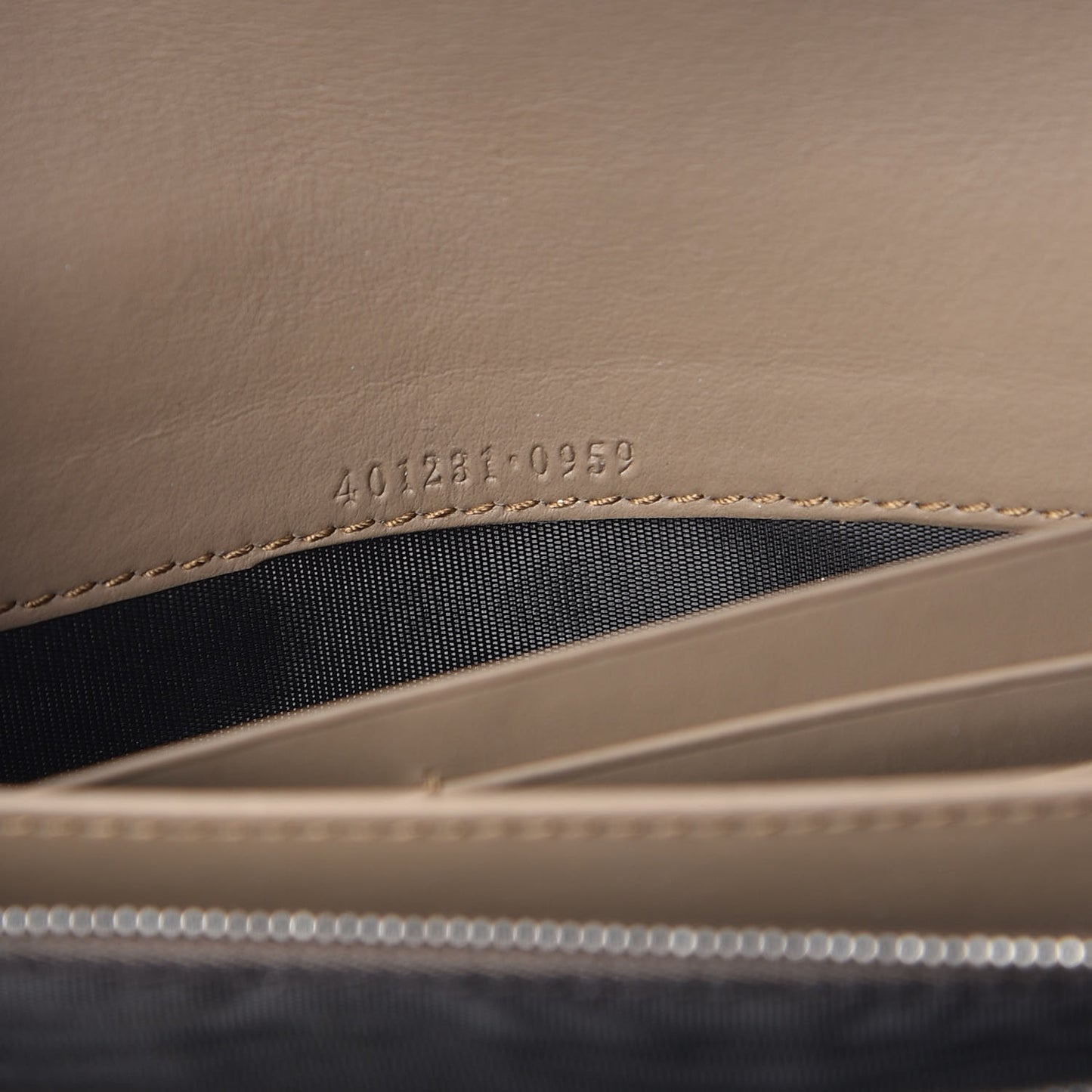 GG Supreme Monogram Mini Dionysus Chain Wallet Beige Taupe