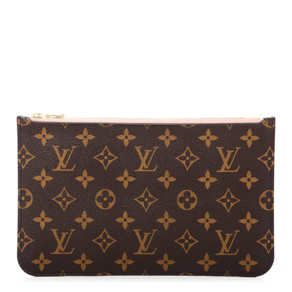 Louis Vuitton Monogram Neverfull MM GM Pochette Rose Ballerine 1 of 10