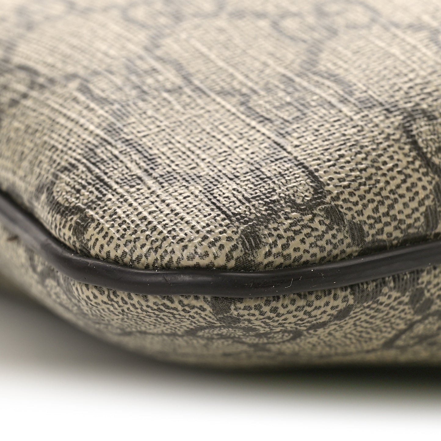GG Supreme Monogram Selleria Calfskin Small Flat Side Zip Messenger Bag Beige Ebony Cocoa Dark Chocolate