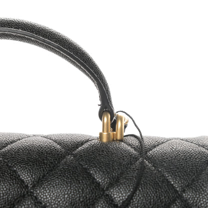 Chanel Caviar Quilted Mini Top Handle Rectangular Flap Black 11 of 12