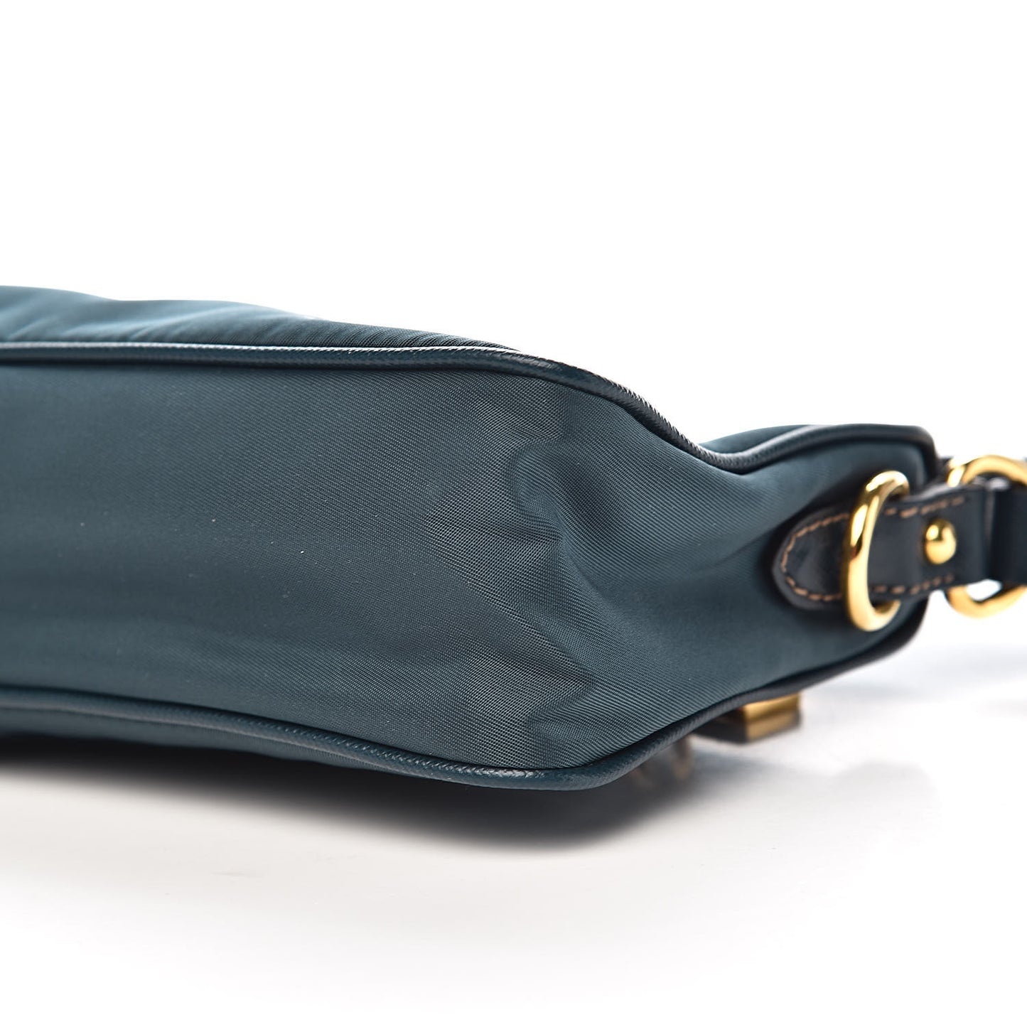 Tessuto Nylon Saffiano Pochette Denim