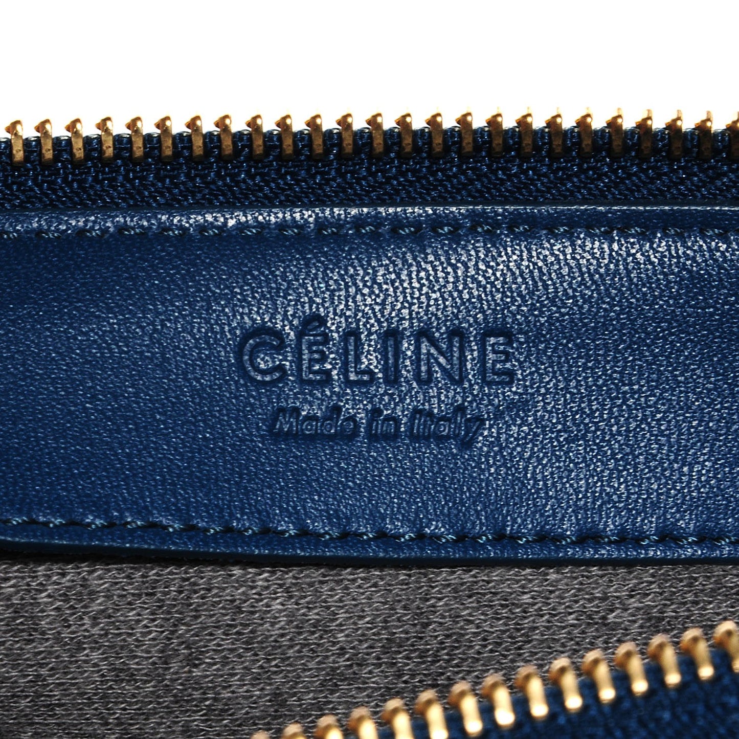 Lambskin Large Trio Crossbody Metallic Blue