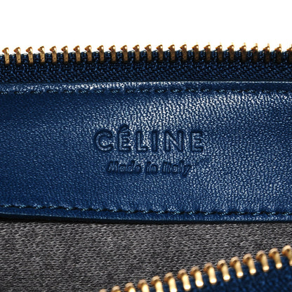 Celine Lambskin Large Trio Crossbody Metallic Blue 5 of 7