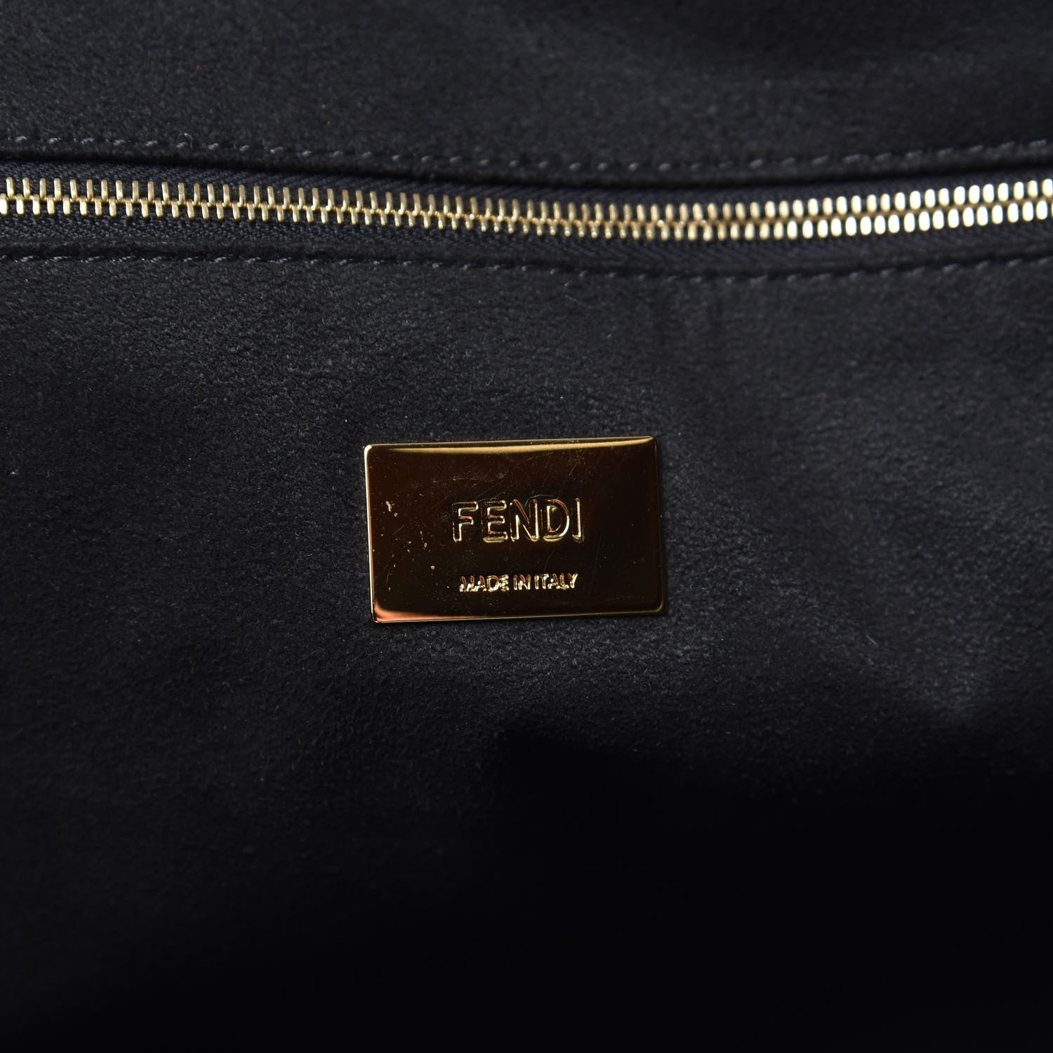 Fendi Vitello Glacier Medium FF Tote Black 6 of 10