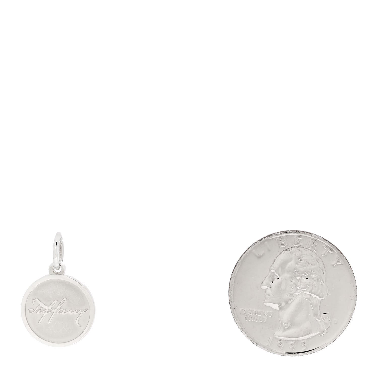 Tiffany Sterling Silver Tiffany Round Charm 2 of 4