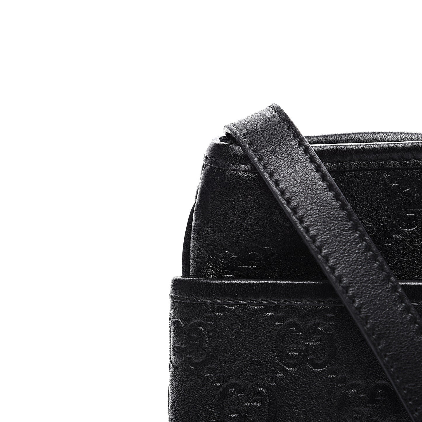 Guccissima Mini Messenger Bag Black