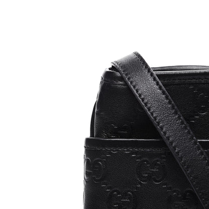 Gucci Guccissima Mini Messenger Bag Black 9 of 9