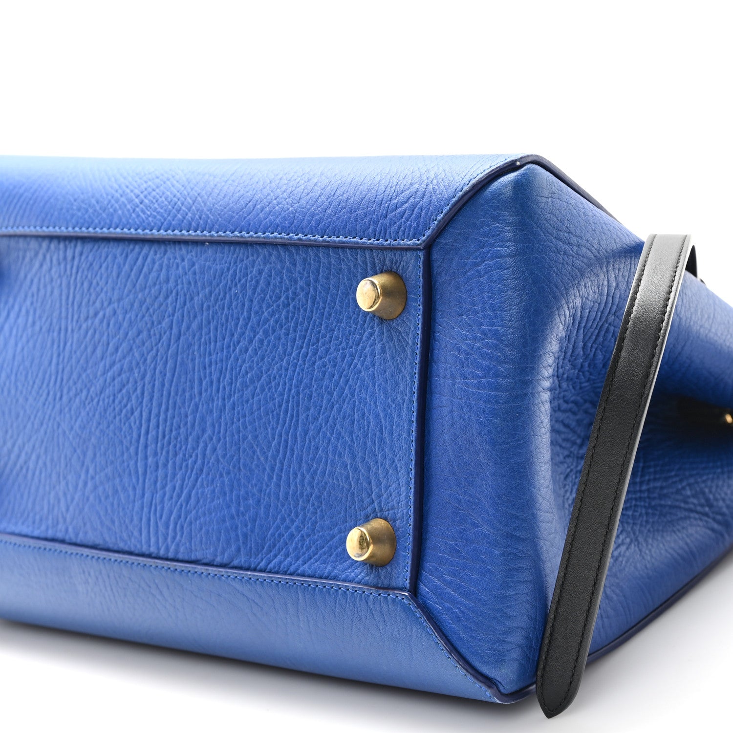 Celine Elephant Calfskin Mini Tri-Color Belt Bag Indigo 9 of 11