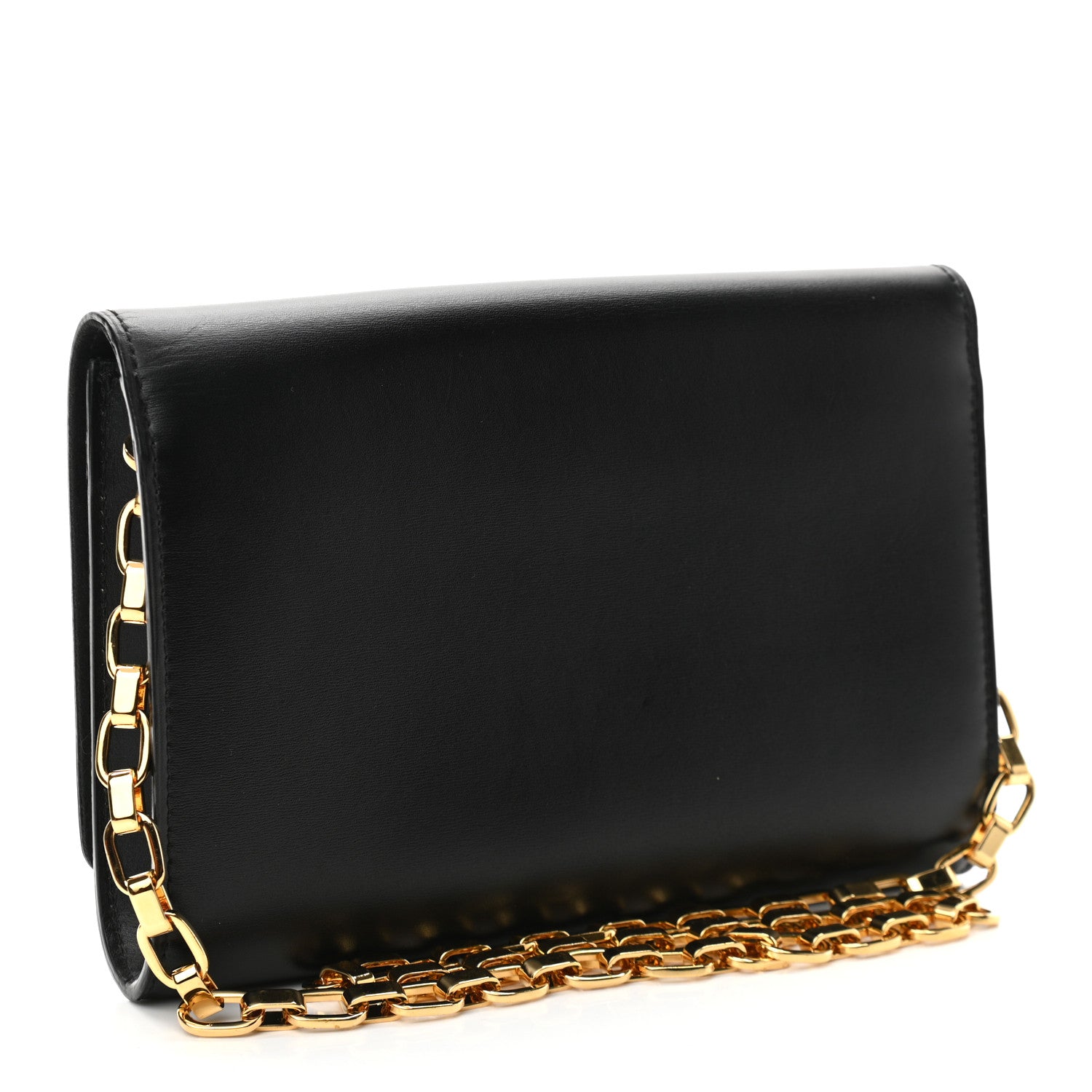 Louis Vuitton Calfskin Chain Louise GM Black 3 of 9