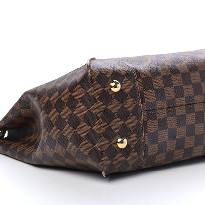 Louis Vuitton Damier Ebene Caissa Hobo Rose Ballerine 8 of 10