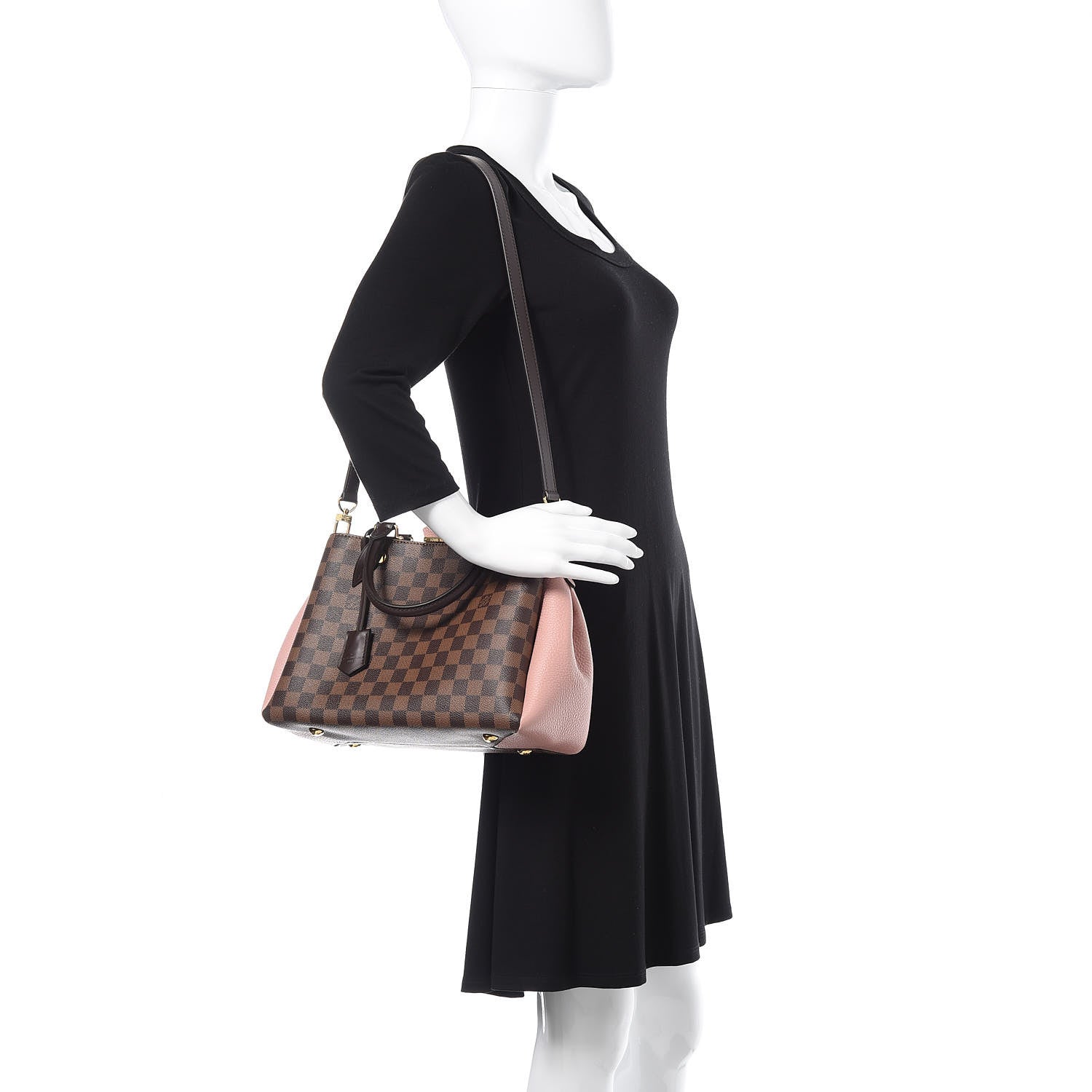 Louis Vuitton Damier Ebene Cuir Taurillon Brittany Magnolia 2 of 8