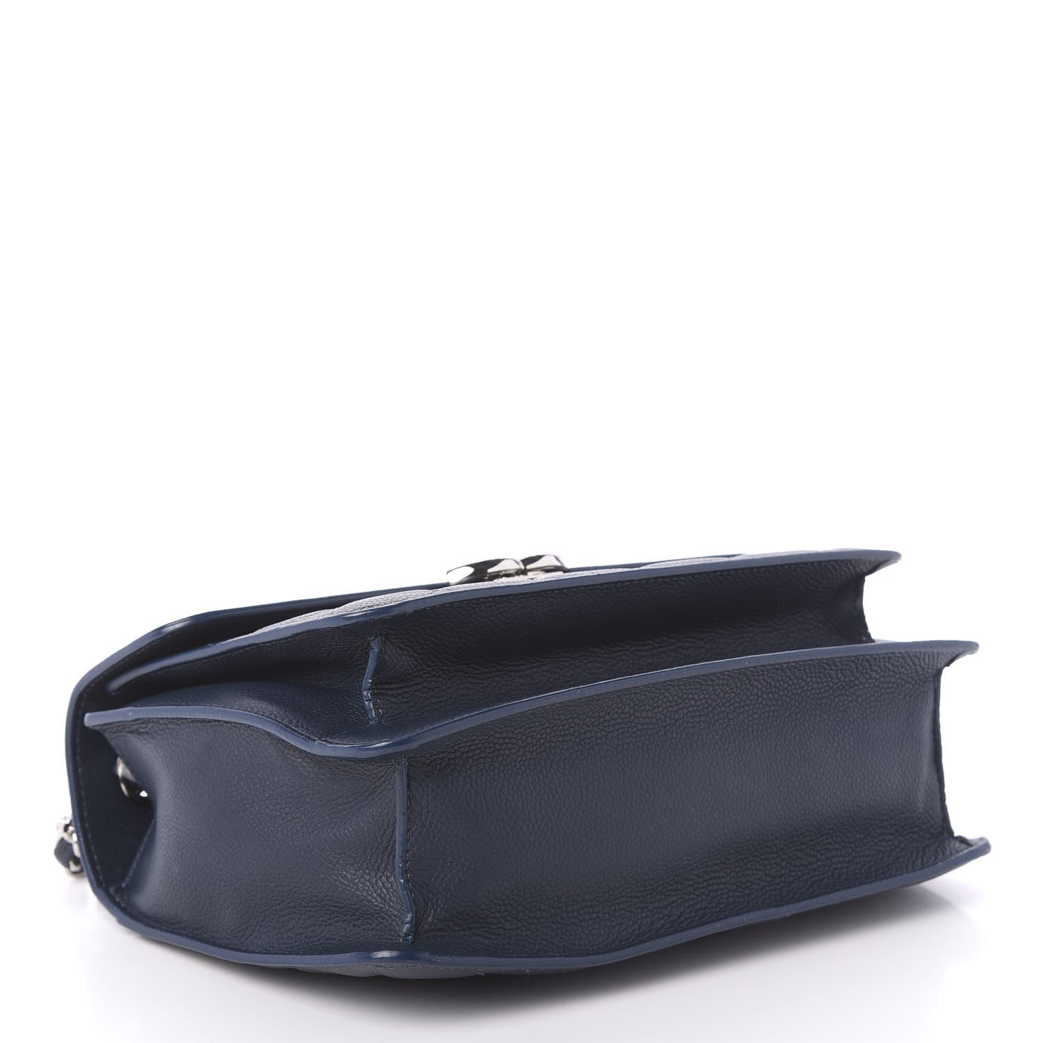 Chanel Grained Calfskin Quilted Large CC Box Flap Blue 4 of 11
