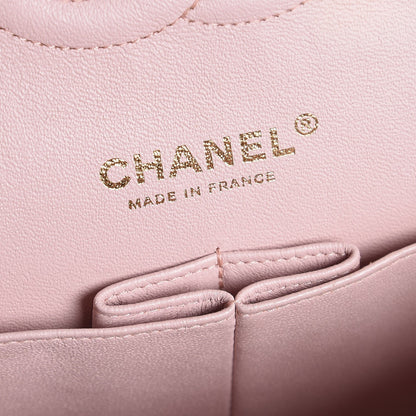 Chanel Lambskin Quilted Medium Double Flap Pink 7 of 17