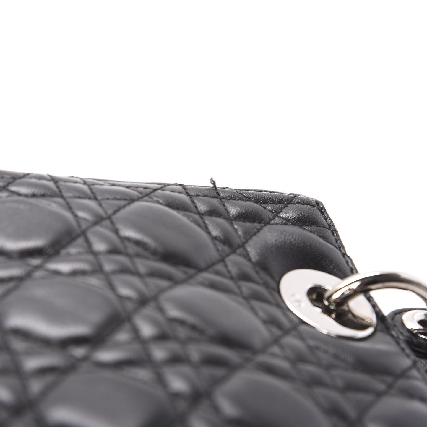 Lambskin Cannage Medium Lady Dior Black