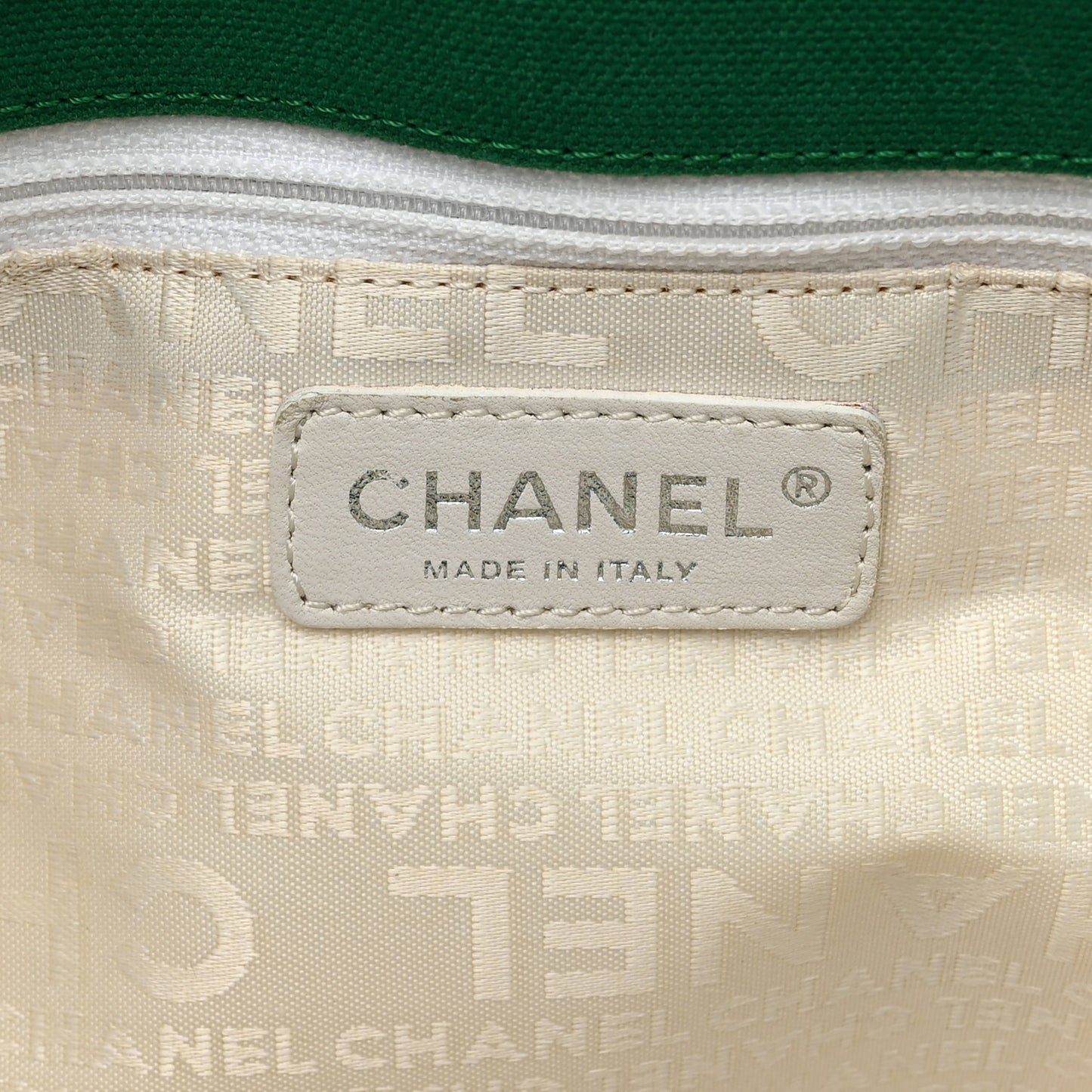 Canvas Quilted N°5 Shopping Tote Beige