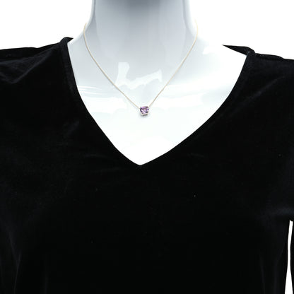 Tiffany Sterling Silver Amethyst Sparklers Pendant Necklace 2 of 5