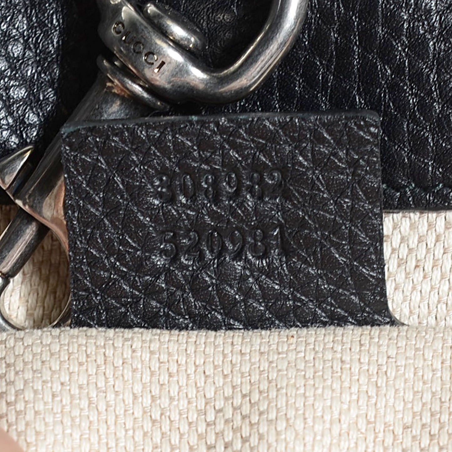 Pebbled Calfskin Studded Medium Soho Chain Shoulder Bag Black