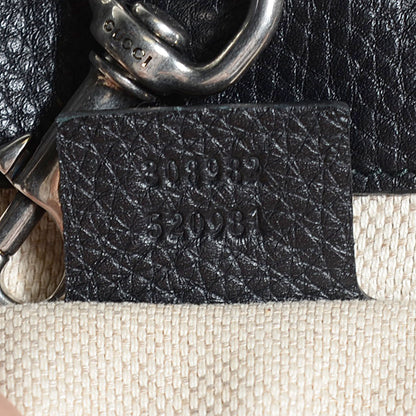 Gucci Pebbled Calfskin Studded Medium Soho Chain Shoulder Bag Black 7 of 7