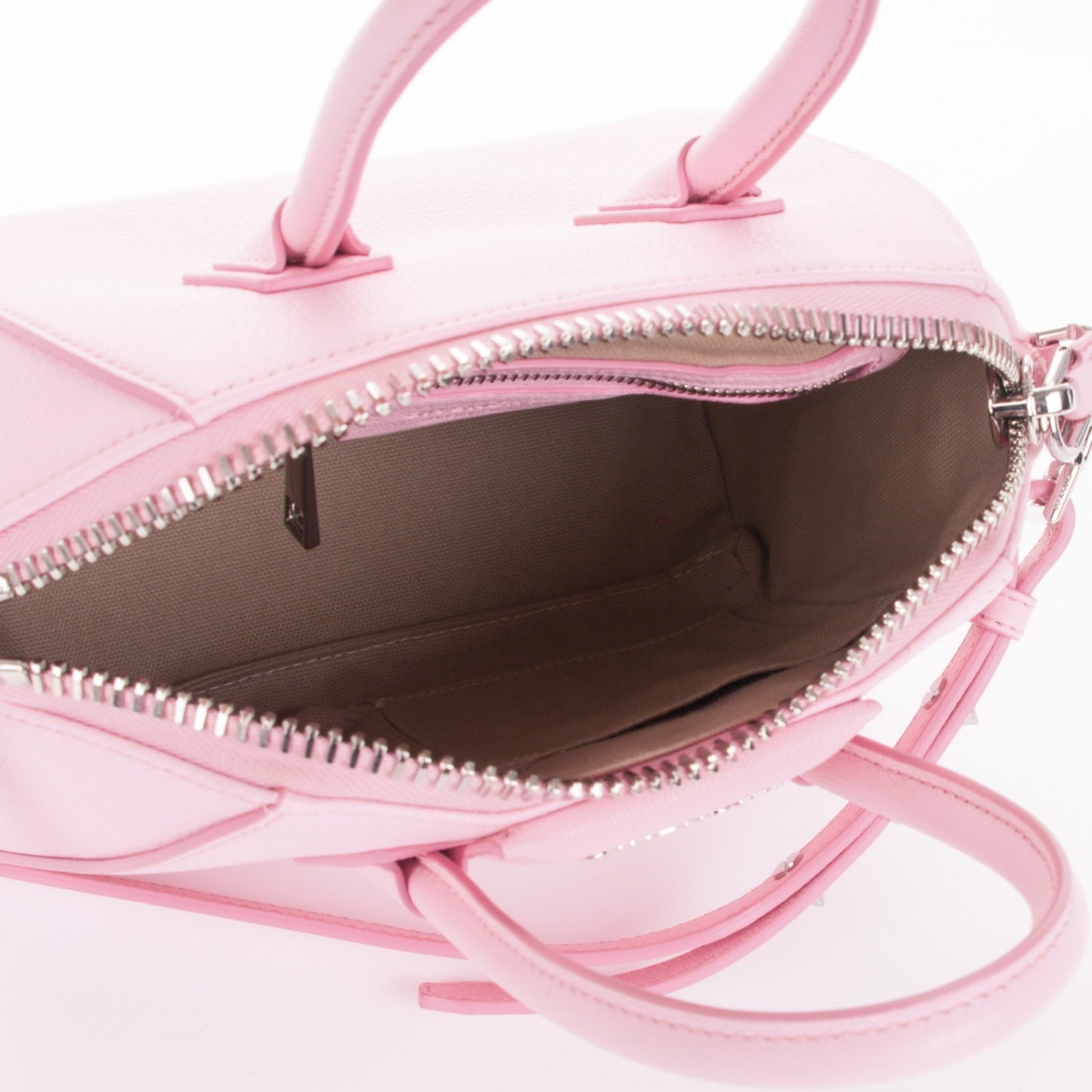 Sugar Goatskin Mini Antigona Bright Pink