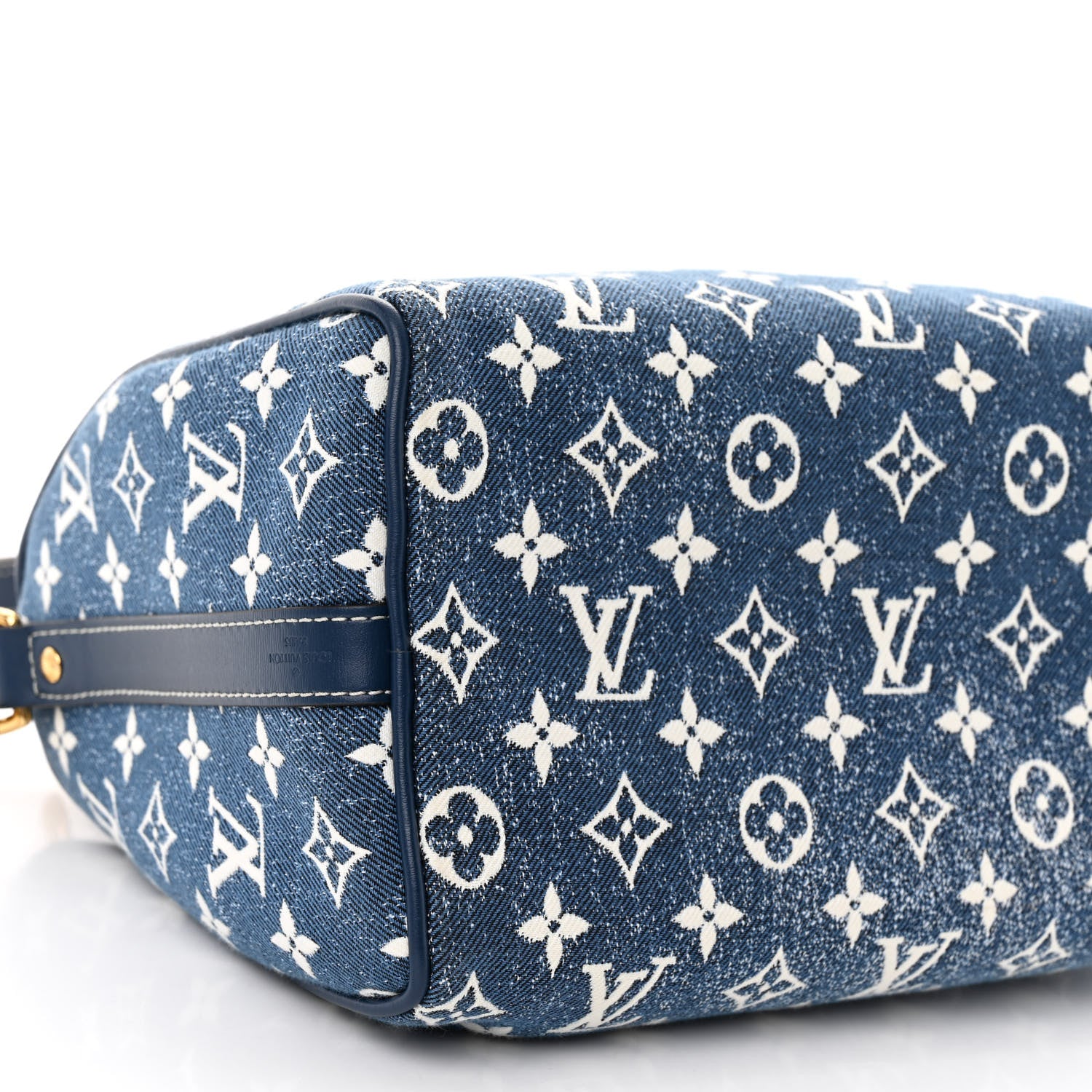 Louis Vuitton Monogram Jacquard Denim Speedy Bandouliere 25 Bleu 9 of 10