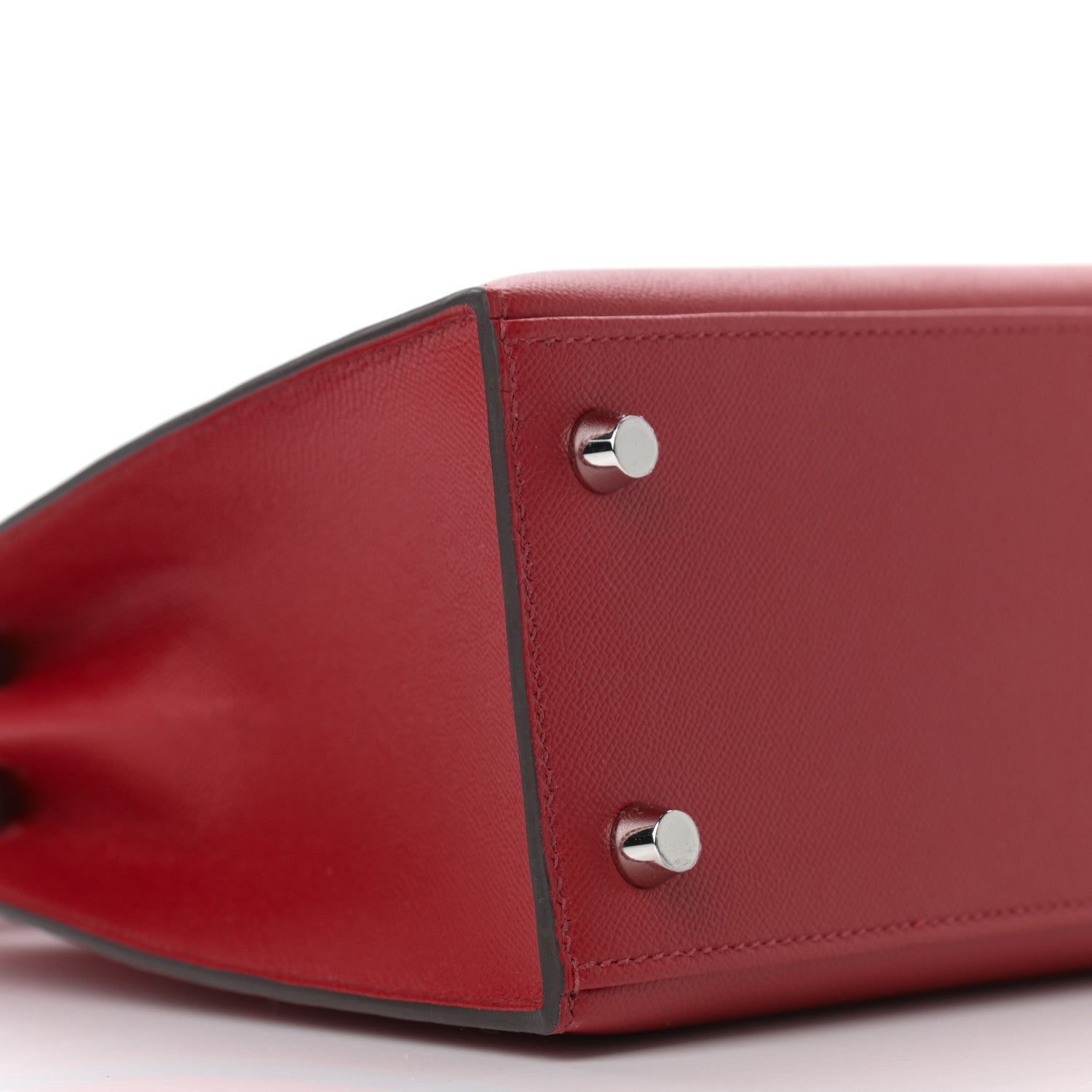 Hermes Madame Calfskin Verso Kelly Sellier 25 Rouge Piment Rose Pourpre 9 of 11